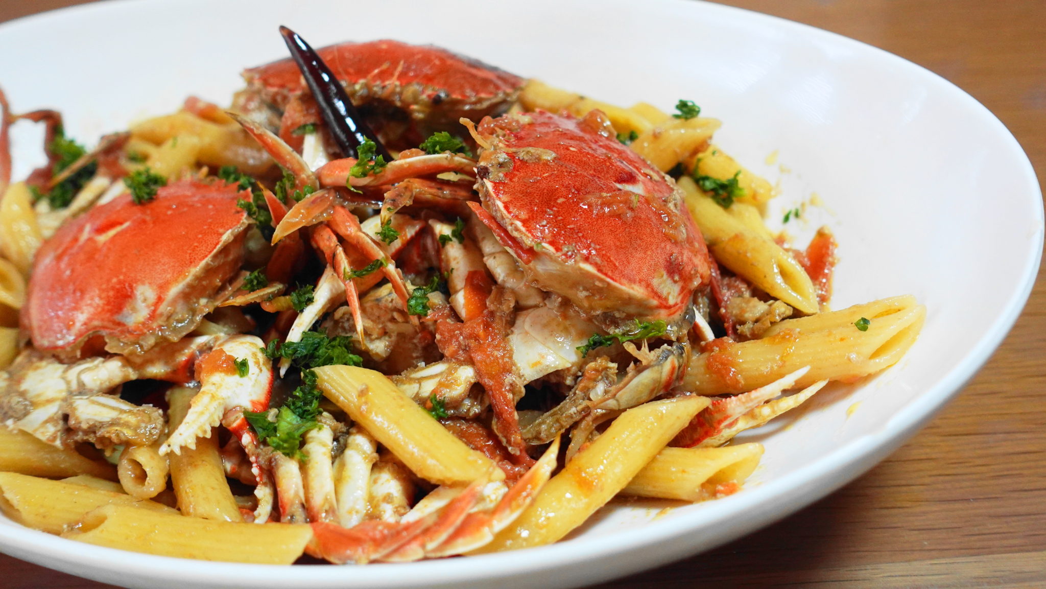 🍝Crab tomato sauce penne maxmax cooking recipe