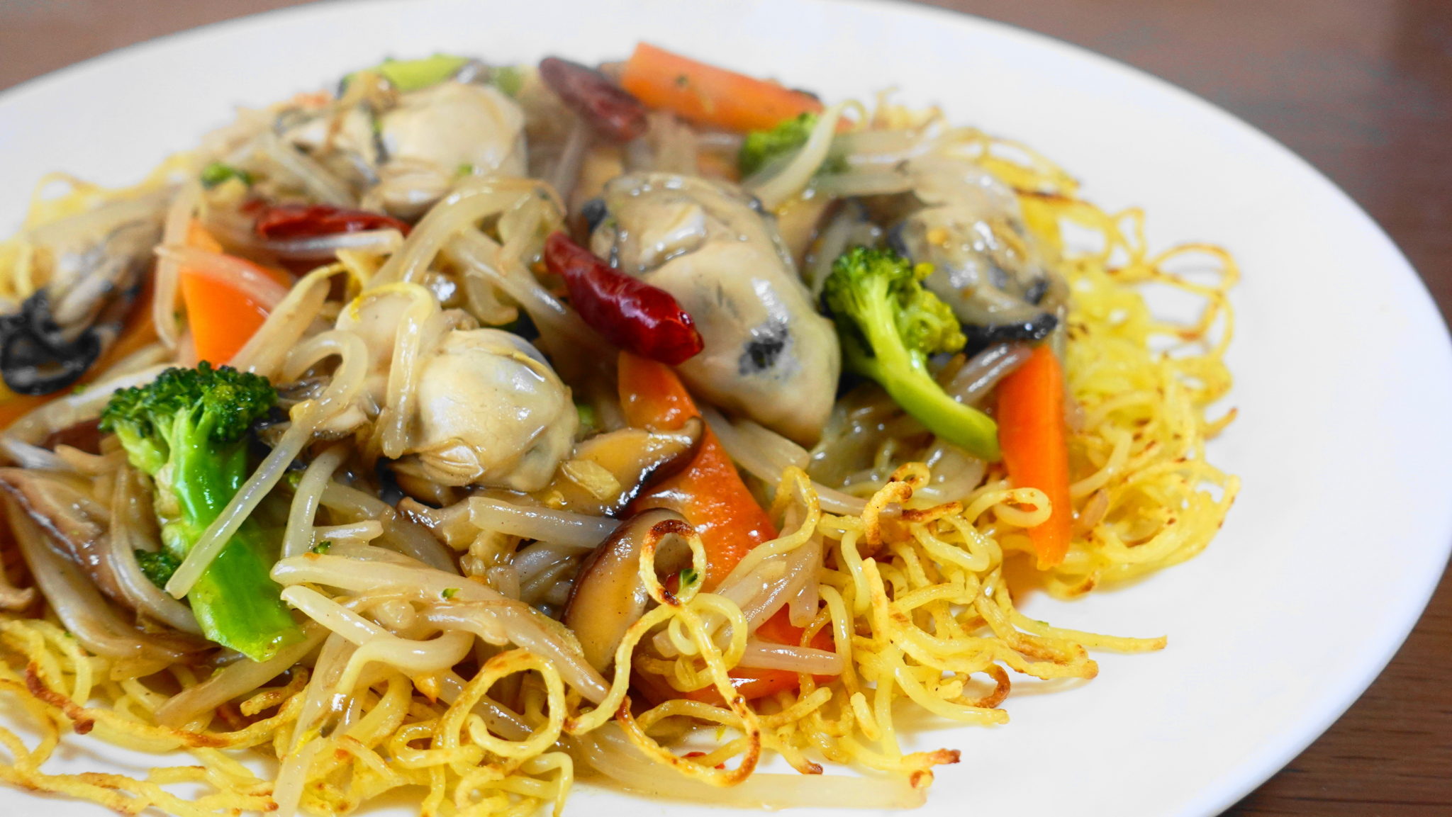 🌶🍳🍜Sichuan style fried noodles with oysters maxmax cooking recipe